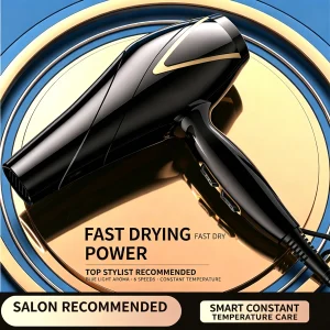 VIHAM Professional Salon-Grade Hair Dryer | 3X Powerful Airflow, Blue Light Ionic Care, Fast Dry & Damage-Free Styling